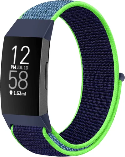 Miniatura 14 de Correas de reloj de nailon compatibles con Fitbit Charge 4/Charge 3/SE, pulsera de repuesto transpirable suave para deporte, correa con banda