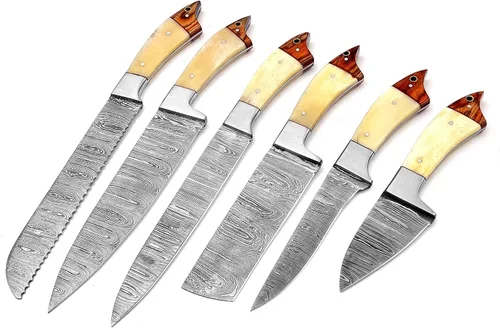 Miniatura 11 de Cuchillo Viking Japan Kitchen mejorado – Cuchillo de carnicero forjado a mano con funda, cuchillo afilado de acero de alto carbono para cortar