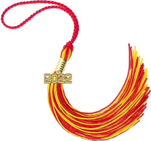 Miniatura 243 de Borla de graduación Aqua 2022, todos los colores escolares disponibles, fabricada en Estados Unidos