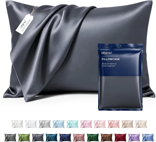 Miniatura 34 de MR&HM - Funda de almohada de satén 16- verde floral