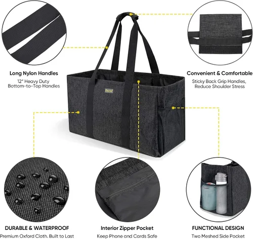 Miniatura 6 de Bolsa de mano con marco + bolsa grande de utilidad