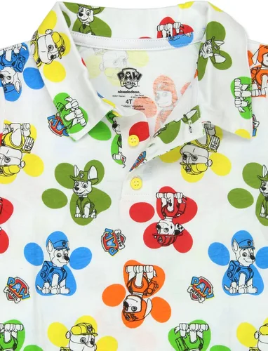 Miniatura 5 de Camiseta polo de manga corta con cuello y estampado de pata de la Patrulla Canina