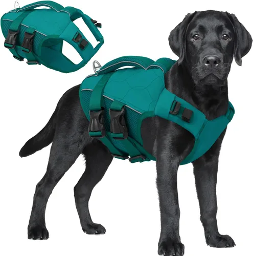 Miniatura 23 de ASENKU Chaleco salvavidas para perros, chaleco de natación para perros de alta flotación con asas de rescate para perros pequeños, medianos
