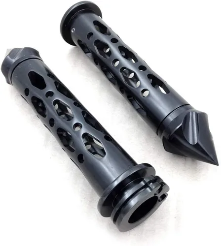 Miniatura 2 de SMT-CNC 7/8 '' extremos de barra de púas Empuñaduras compatibles con Suzuki GSXR Hayabusa Yamaha FZR YZF 600 R1 R6 motocicleta [B012HTOFI4]
