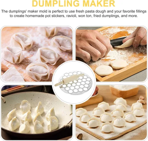 Miniatura 4 de Molde para bolas de masa hervida Pelmeni Maker Ravioli Maker Molde de bolas de masa con rodillo Pelmeni Moldes Máquina cortadora de ravioles Pirogi