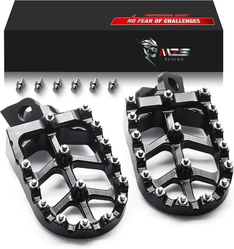 Miniatura 24 de MZS Estriberas eléctricas para motocross compatibles con X3 XXX MX3 MX4 MX5, estriberas Ebike MX más anchas reposapiés resto pedal CNC aluminio negro