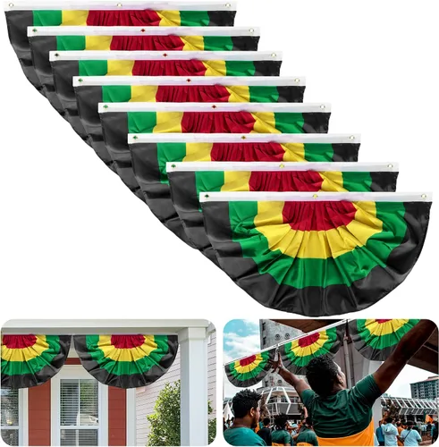Miniatura 8 de 8 banderas de banderín de serape para fiesta, 3 x 1.5 pies, bandera de fanáticos del Cinco de Mayo, bandera de fanáticos de fiesta para festivales