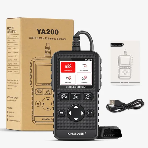 Miniatura 9 de KINGBOLEN YA200 - Escáner OBD2, Lector de Código OBD2 para Auto, Luz de Comprobación del Motor, Escáner de Auto OBDII con Funciones Completas