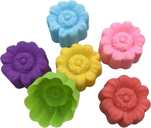 Miniatura 27 de 36 PCS Moldes para Hornear en Forma de Flor de Silicona Grado Alimenticio Antiadherente Mini Bandejas para Cupcakes, Pudines, Chocolates