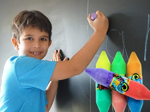 Miniatura 3 de JA-RU Tiza gigante de doble cara para acera (paquete de 2) no tóxica y lavable para niños, juego de arte definitivo, dibujo de calle al aire libre.