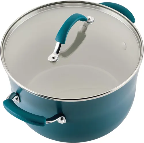 Miniatura 13 de Rachael Ray Cucina - Juego de utensilios de cocina de cerámica, 13 piezas, ollas y sartenes de cerámica con sartenes antiadherentes, sartén