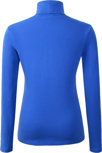 Miniatura 2 de HieasyFit suéter básico de cuello alto de algodón suave para mujer