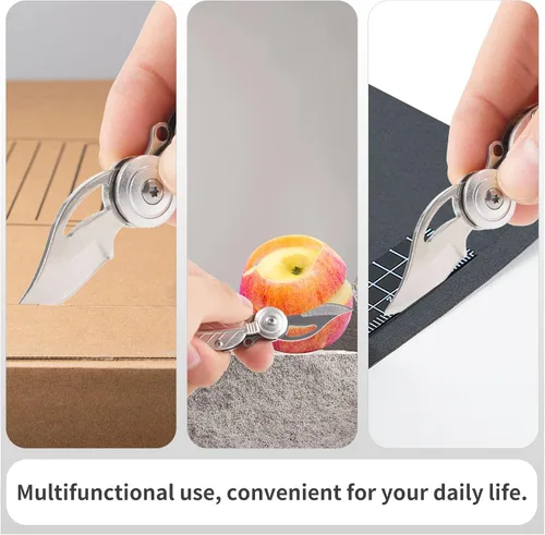 Miniatura 4 de Cuchillo de Bolsillo para Mujer, Cuchillo de Bolsillo Pequeño con Cadena, Cuchillos Geniales, Gadgets Geniales, Cuchillo EDC, Cuchillo de Bolsillo