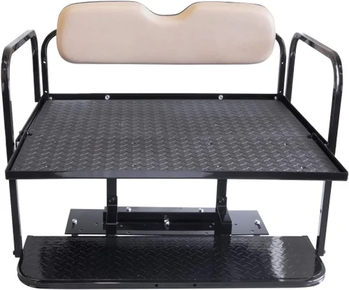 Miniatura 6 de Buggies Unlimited Club Car Precedent - Kit de asiento trasero abatible para carrito de golf con marco de acero, compatible con modelos 2004 en Buff