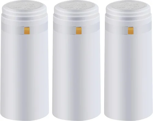 Miniatura 12 de Cápsulas termorretráctiles de PVC, 120 unidades de corchos de vino azul brillante, fundas retráctiles, cápsulas transparentes para botellas azul