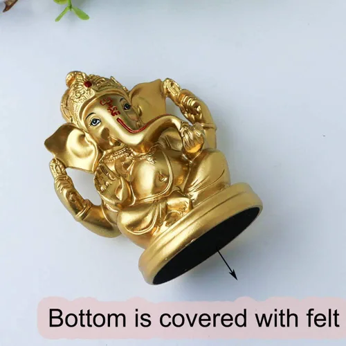 Miniatura 7 de alikiki Estatuas hindúes de Dios Señor Ganesha – 5 pulgadas de alto, india, Dios Ganesha, ídolo para el hogar, decoración de mandir Pooja, figura