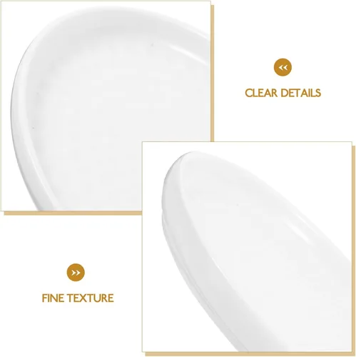 Miniatura 8 de Kichvoe Bandeja de cerámica para tartas, plato redondo de postre de 6.10 pulgadas, plato de servicio de alimentos para aperitivos, frutas, galletas