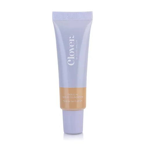 Miniatura 20 de Clover Skin Is In Serum Foundation Suero facial hidratante, base ligera, libre de crueldad animal y vegano, con escualano y cera de semillas de 10