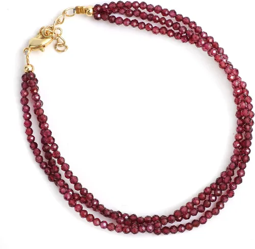 Miniatura 56 de Gempires Natural Multi Strand Beaded Bracelets Lightweight Handmade Gemstone Jewelry Hypoallergenic 8 Inch Gold Plated Stylish Everyday Wear Jewelry