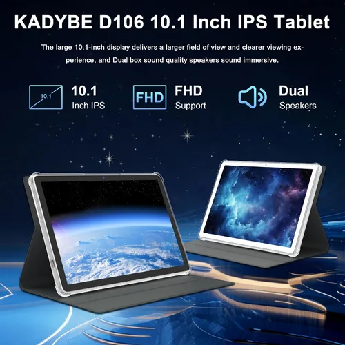 Miniatura 5 de Tablet Android 15 2026, tabletas de 10 pulgadas con almacenamiento de 128 GB, 14 GB de RAM, 1 TB expandible, tabletas celulares 4G duales