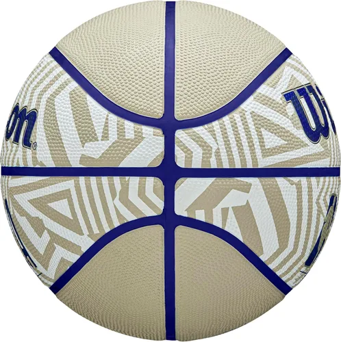 Miniatura 4 de Wilson NBA DRV Plus Dazzle Camo Balón de Baloncesto para Exteriores - Beige/Azul, Talla 7-29.5" Dazzle Camo Beige/Azul