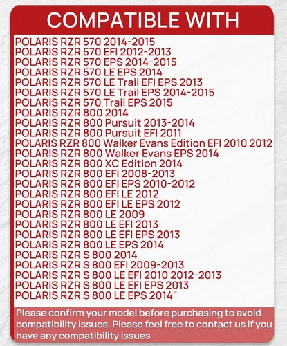 Miniatura 4 de Pastillas de freno delanteras y traseras compatibles con Polaris RZR 800 2008-2014 800 EPS 2010-2014 570 EPS 2013-2015 4 juegos de cerámica FA456