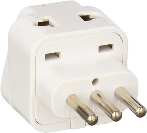 Miniatura 12 de Adaptador de enchufe de alimentación universal de 2 entradas, paquete de 3 unidades, tipo B, certificado CE para teléfonos móviles, portátiles