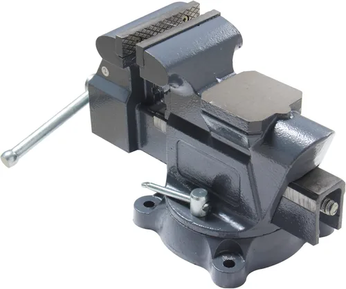 Miniatura 33 de KAKA INDUSTRIAL Prensas de banco de 3 pulgadas de ancho de mandíbula, apertura de mandíbula de 3.5 pulgadas, Base giratoria resistente