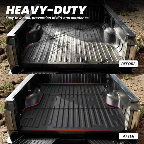 Miniatura 4 de LASFIT Tapete para caja de camioneta para Ford F250 F350 F450 2009-2016 de 6.75 pies Super Duty 81.9 pulgadas