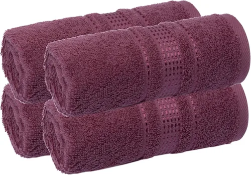 Miniatura 20 de Melissa Linen Toallas de Punta de Dedos Paquete de 4, 100% Algodón Turco, Toallas de Mano Pequeñas para Cuerpo y Cara, 12 x 18 pulgadas, Suaves
