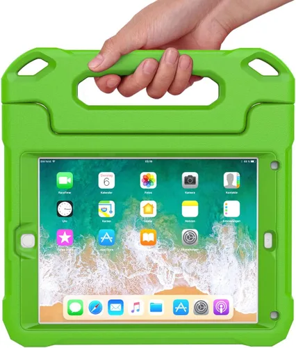Miniatura 8 de SUPLIK Funda para niños para iPad de 5ª/6ª generación (9.7 pulgadas, 2017/2018), iPad Air 1 y Air 2 y Pro 9.7 Funda con protector de pantalla, Verde