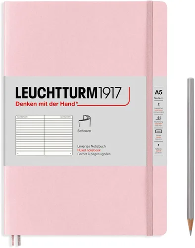 Miniatura 10 de LEUCHTTURM1917 - Cuaderno de tapa blanda mediano A5 - 123 páginas numeradas para escritura y diario (Verde bosque, liso)