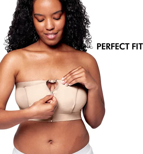 Miniatura 2 de Medela Bustier de bombeo manos libres Sujetador de bombeo fácil de expresar con elástico adaptable