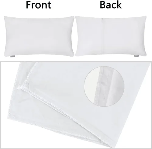 Miniatura 8 de Paquete de 8 fundas de almohada decorativas 100% de algodón, cómodas y sólidas, para Navidad, Halloween, sofá