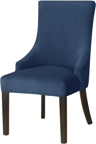 Miniatura 19 de N/A Funda elástica de terciopelo para silla con respaldo de ala, sin brazos, reutilizable, funda para silla lateral con respaldo de ala, fundas