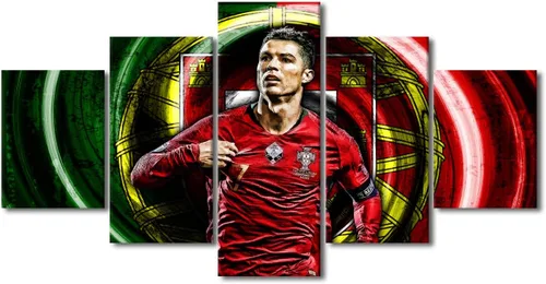 Miniatura 34 de TUMOVO Lienzo decorativo para pared, cuadro de Cristiano Ronaldo, cuadros de club de fútbol, impresiones en lienzo, póster de arte de pared, arte