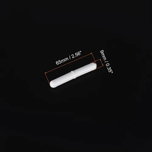 Miniatura 2 de MECCANIXITY Agitador magnético mezclador barra de agitación 65 mm (2.56 ") x9mm con forma de anillo PTFE recubrimiento imán blanco para laboratorio