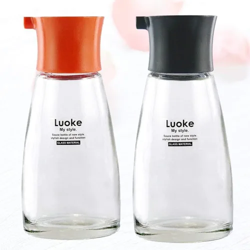 Miniatura 5 de Dressing Containers 2pcs Glass Cruet Bottles Glass Oil Storage Bottle Salad Dressing Bottles Vinegar Dispenser for Olive Oil Vinegar Soy Sauce