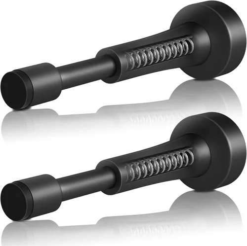 Miniatura 27 de 3 topes de puerta de resorte para pared, tope de puerta de 4.33 pulgadas para parte inferior de la puerta, topes de puerta de aluminio con punta