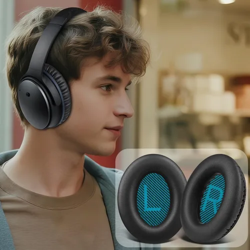 Miniatura 5 de SoloWIT Almohadillas de cuero de proteína para auriculares Bose, almohadillas de repuesto para Bose QuietComfort 15 QC15 QC25 QC2 QC35/Ae2 Ae2i