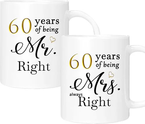 Miniatura 17 de Juego de 2 Tazas de Café del 11º Aniversario, Regalos de Boda del 11º Año Decoraciones de Aniversario para Parejas Padres Hombres Mujeres Marido