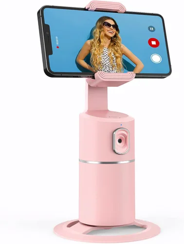 Miniatura 9 de camrola Soporte de teléfono de seguimiento facial automático, no requiere aplicación, rotación de 360°, trípode de seguimiento de teléfono facial