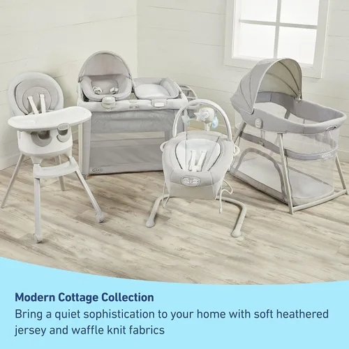 Miniatura 3 de Graco DreamMore - Moisés portátil 3 en 1 y cuna de viaje, colección Modern Cottage Cabaña Moderna