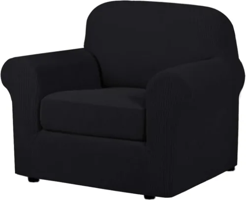 Miniatura 58 de H.VERSAILTEX - 3 fundas de sofá elásticas para 2 cojines de sofá. Fundas para muebles de sala de estar (funda base más 2 fundas de cojín de asiento)