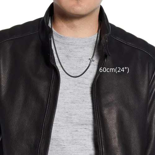 Miniatura 4 de GAVU Collar de cruz de acero inoxidable para hombre
