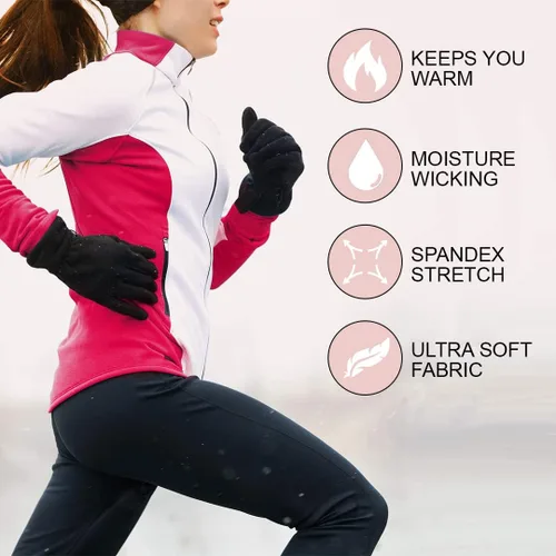 Miniatura 4 de Emprella Ropa interior térmica para mujer, conjunto de ropa de capa base ultra suave para mujer