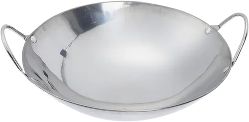 GANAZONO Olla de acero antiadherente para el hogar olla pequeña para cocinar olla caliente cocina acero doble asas fácil de limpiar estilo aleatorio
