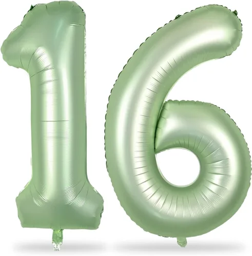 Miniatura 70 de Globos de oro rosa para cumpleaños número 16 para niñas, 40 pulgadas de gran tamaño, globos de lámina de mylar con el número 1 y 6, autoinflables