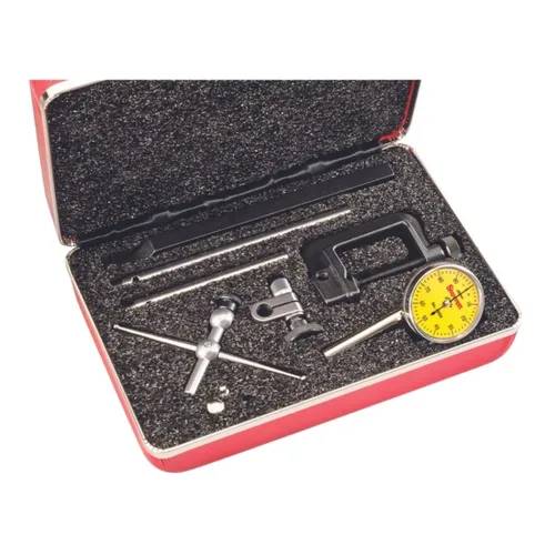 Miniatura 10 de Starrett Juego de indicadores de prueba de esfera universal con émbolo trasero, cara blanca, lectura 0-100, rango de 0-0.2 pulgadas, graduación