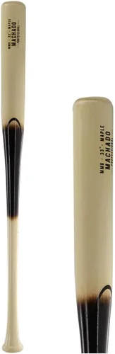 Miniatura 10 de Rawlings bate de béisbol de madera de arce Pro Preferred Perfil de juego - Trout/Harper/Machado/Albies Negro/Dorado Pro Preferred Bryce